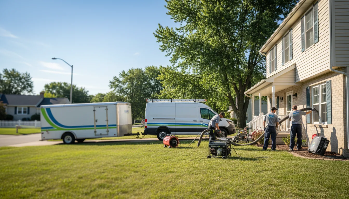 Flooded Basement Restoration And Cleanup With Repair in Saint Bernice, IN near me